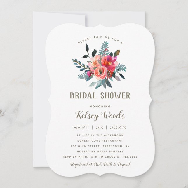 Boho Wildflowers  | Bridal Shower Invitation (Front)