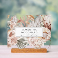 Boho Wildflowers Clothing Branding Sign