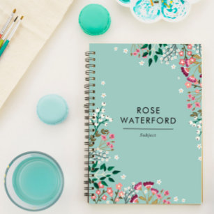 Boho Wildflowers - Name Notebook