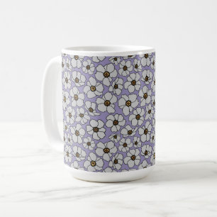 Boho Wildflowers On Lavender  Coffee Mug