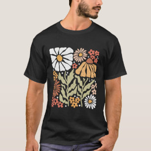 Boho Wildflowers Plants Gardening Flowers Nature T-Shirt