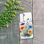 Boho Wildflowers Purple Blue Yellow Orange Flowers Samsung Galaxy Case<br><div class="desc">Pretty and trendy- Boho wildflowers Samsung Galaxy phone case. Available in all current Samsung phone case sizes.</div>