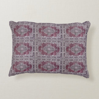 BOHO WINE PRINT BOHEMIAN BURGUNDY DECORATIVE CUSHION