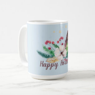Boho Winter Bouquet Customisable Coffee Mug