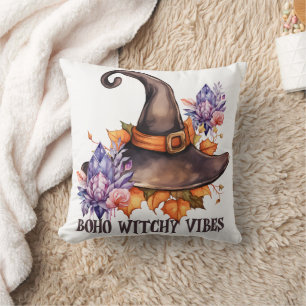 Boho Witchy Vibes Halloween Cushion