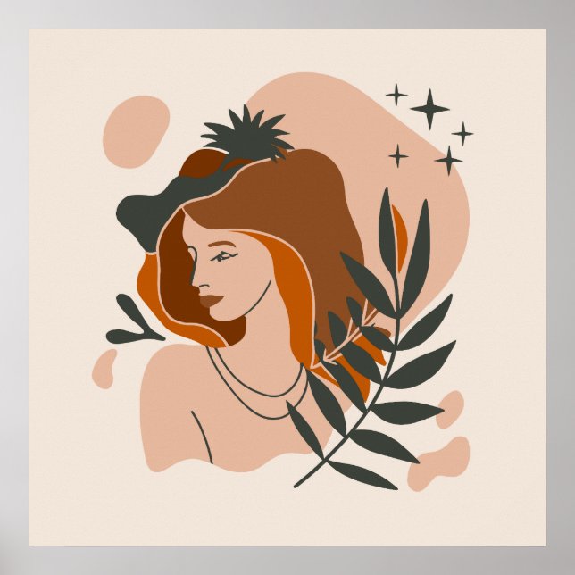 Boho Woman Stars Poster (Front)