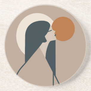 Boho Woman Sun Coaster