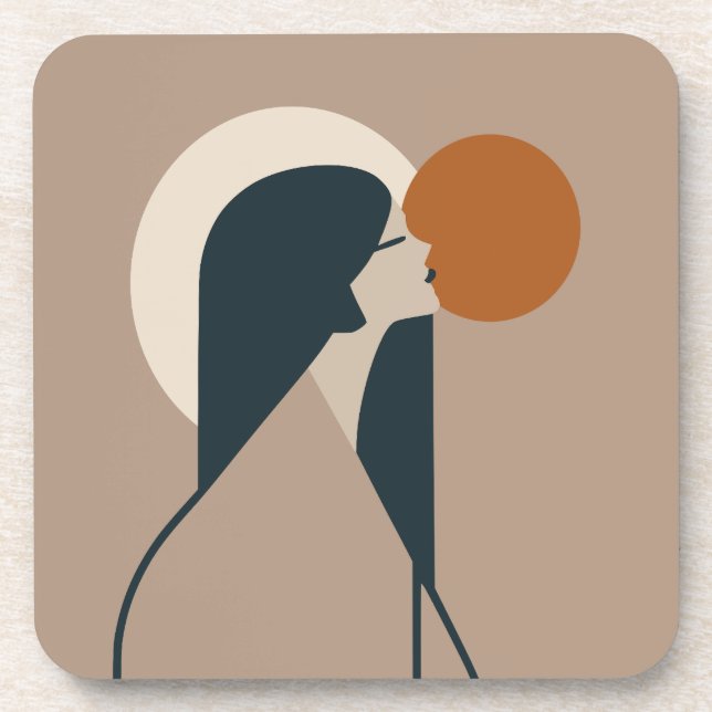 Boho Woman Sun Coaster (Front)