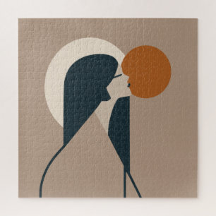 Boho Woman Sun Jigsaw Puzzle