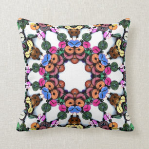 Boho Wooden Beads Cushion