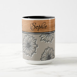 Boho Woodgrain Mug