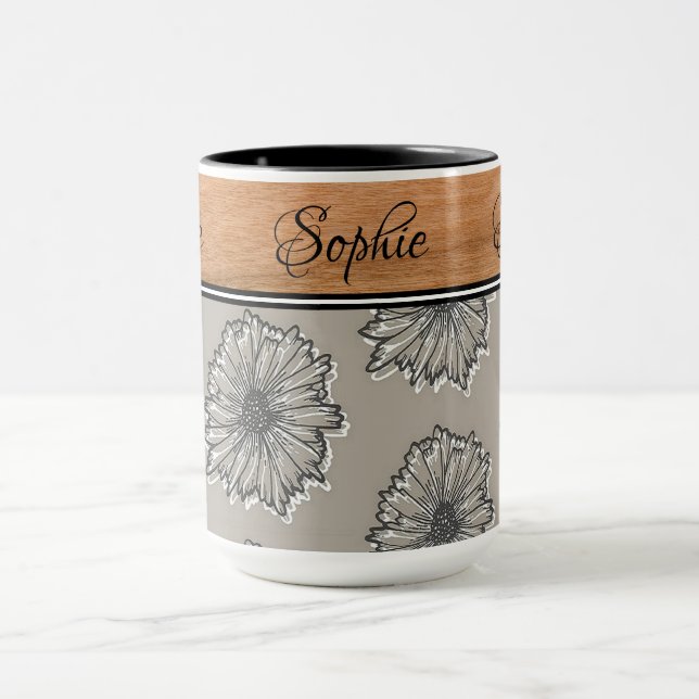 Boho Woodgrain Mug (Center)