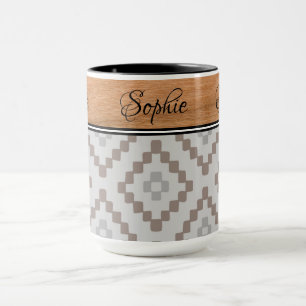 Boho Woodgrain Mug