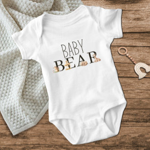 Boho Woodland Animals Baby Bear Bodysuit