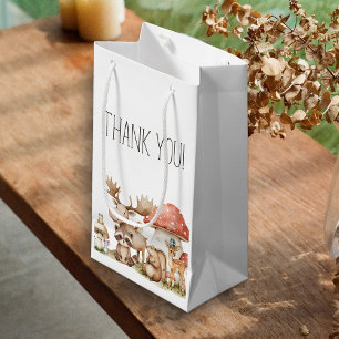 Boho Woodland Animals Baby Shower Favor Small Gift Bag