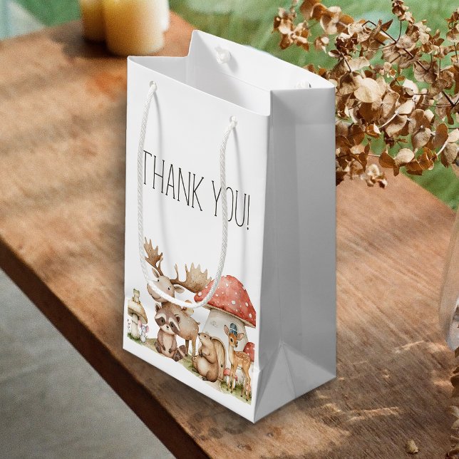 Boho Woodland Animals Baby Shower Favour Small Gift Bag (Creator Uploaded)