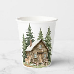 Boho Woodland Animals Baby Shower Paper Cups