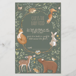 Boho Woodland Animals Forest Friends Baby Shower