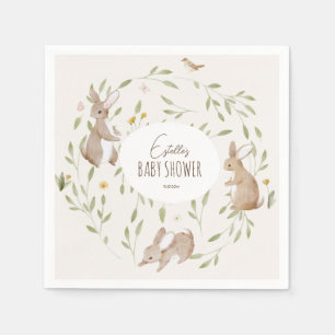 Boho Woodland Animals Forest Friends Baby Shower Napkin