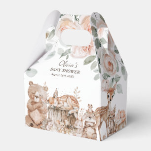 Boho Woodland Animals Gender Neutral Baby Shower Favour Box