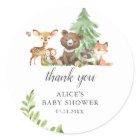 Boho Woodland Animals Thank You Baby Shower