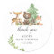 Boho Woodland Animals Thank You Baby Shower