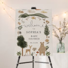 Boho Woodland Baby Shower Foam Board Welcome Sign