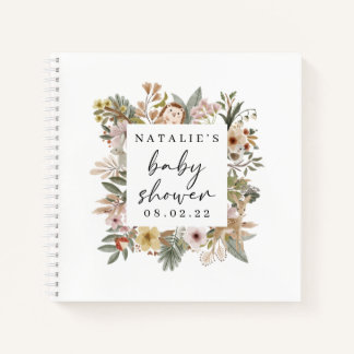 Boho Woodland Baby Shower Guest Book