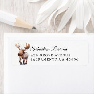 Boho Woodland  Baby Shower Return Address