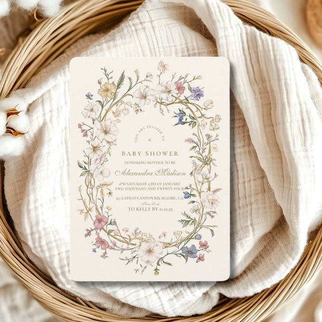 Boho Woodland Fern Baby Shower Invitation (Creator Uploaded)