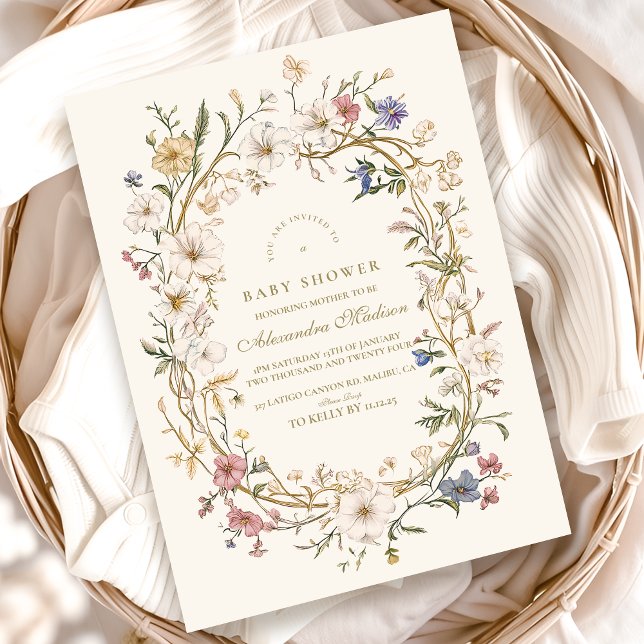 Boho Woodland Fern Baby Shower Invitation (Creator Uploaded)