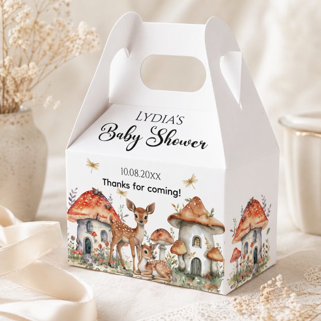 Boho Woodland Forest Animals Baby Shower Favour Box (Creator Uploaded)