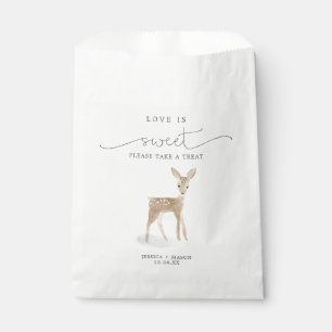 Boho Woodland Love is Sweet Favours Bag Deer