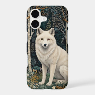 Boho woodland white fox