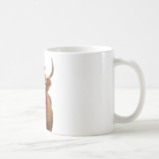 Boho Xmas Christmas Highland Cow T-Shirt Coffee Mug