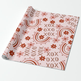 Boho Xoxo Valentine Wrapping Paper