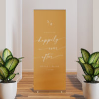 Boho Yellow Marigold Happily Ever After Welcome