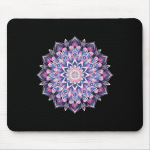 Boho Yoga Art Spiritual Meditation Sacred Geometry Mouse Mat