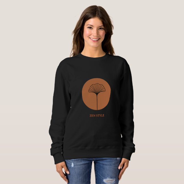 Boho Zen Botanical ArtT-Shirt Sweatshirt (Front Full)
