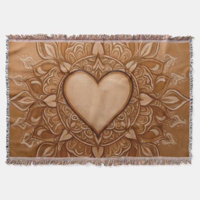 BohoRomantic Throw Blanket (Front)