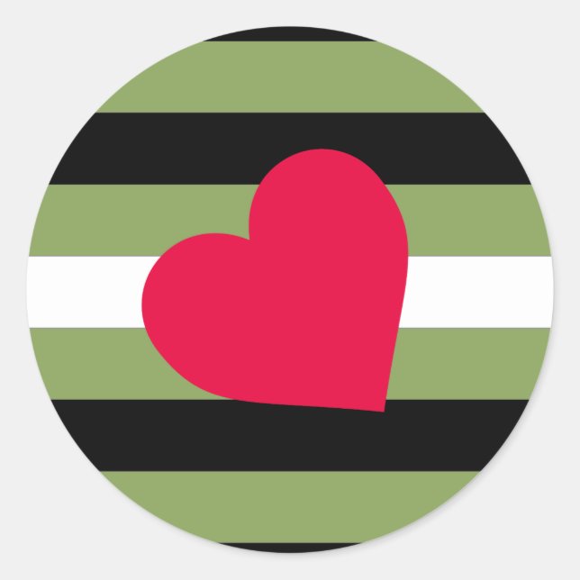 Boi Pride Flag Classic Round Sticker (Front)