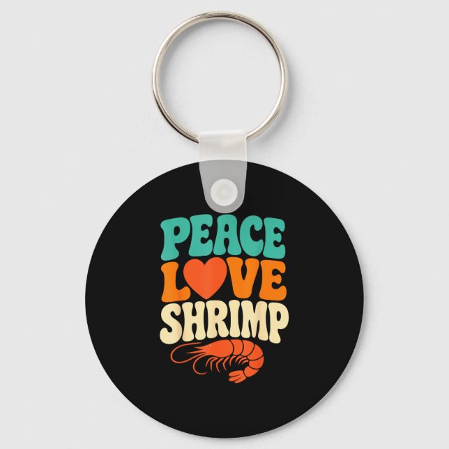 Boil shrimps cajun seafood  key ring (Front)