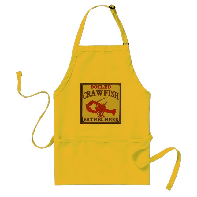 Boiled Crawfish Eaten Here Standard Apron (Front)