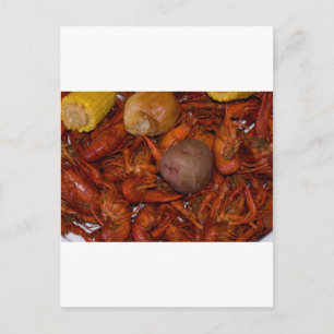 boiled crawfish postcard