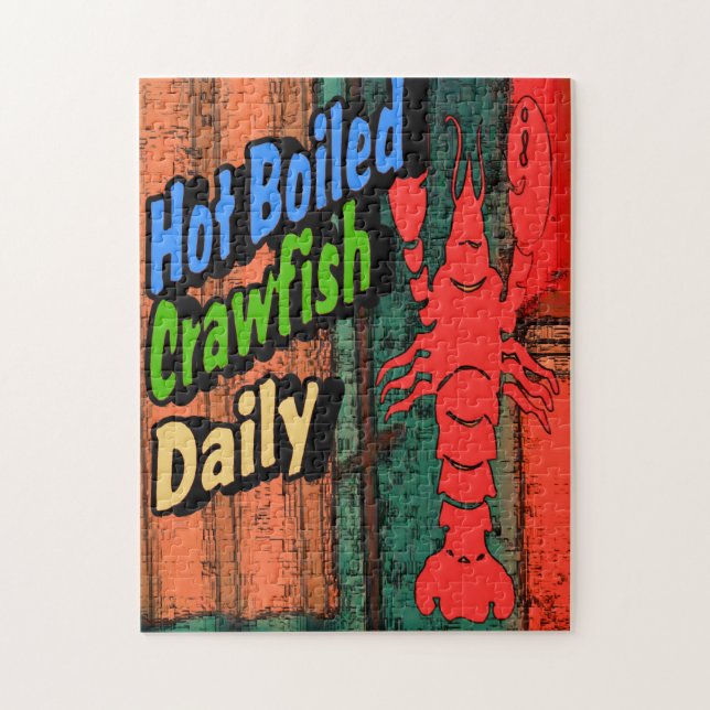 Boiled Crawfish Sign Jigsaw Puzzle (Vertical)