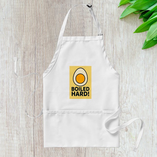 BOILED HARD! Funny Hard Boiled Egg Humour  Standard Apron (Creator Uploaded)