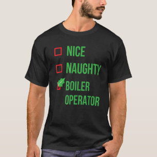 Boiler Operator Funny Pajama Christmas T-Shirt