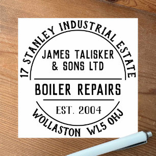 Boiler Repairs Rubber Stamp