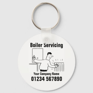 Boiler Servicing Contact Details Key Ring