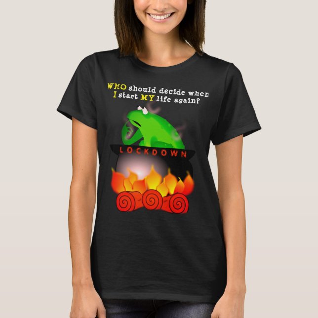 Boiling frog (dark) T-Shirt (Front)